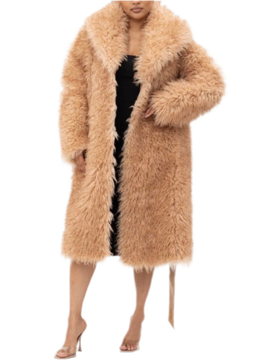 Alma Fur Reversible Taupe Coat