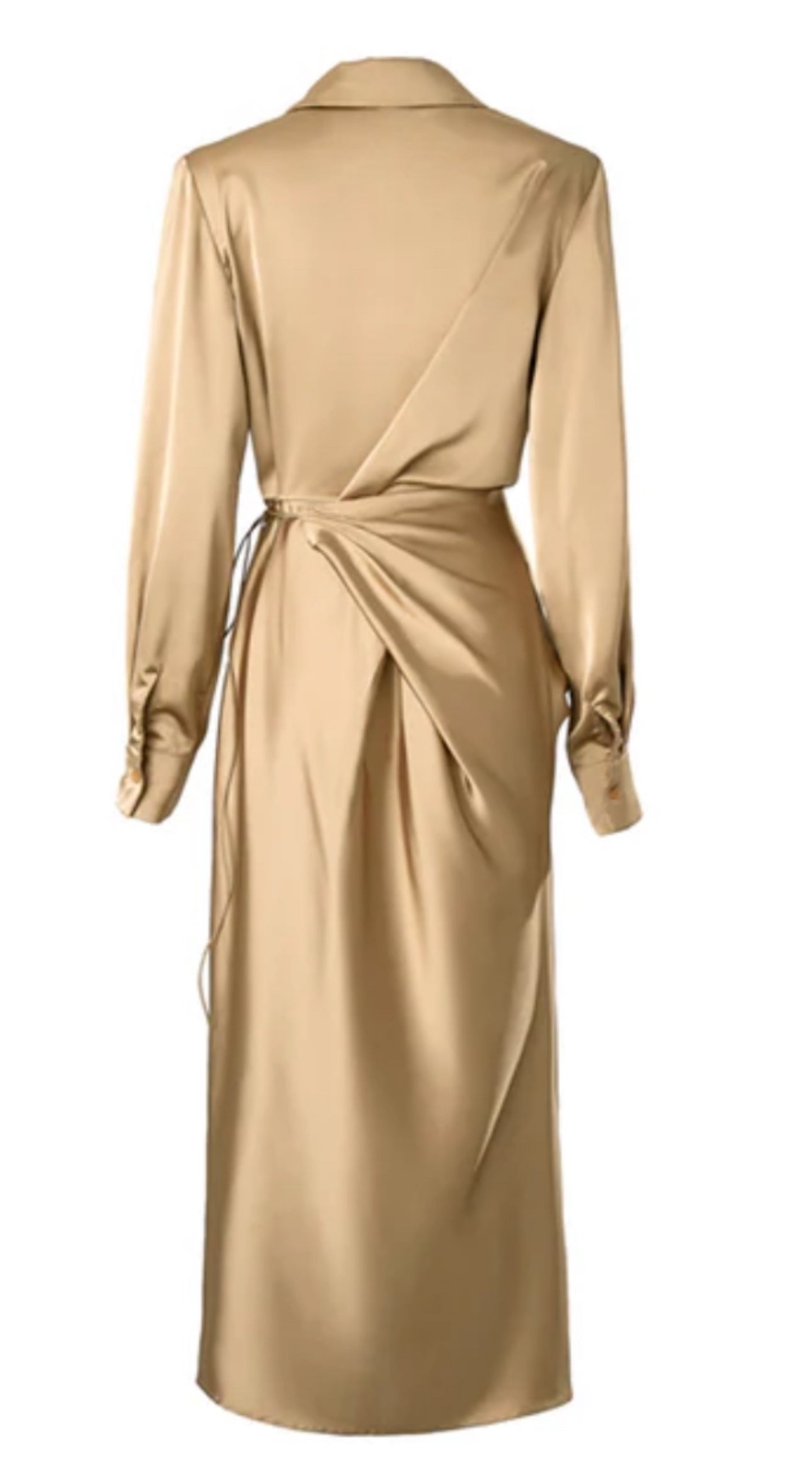 Ava Satin Wrap Dress