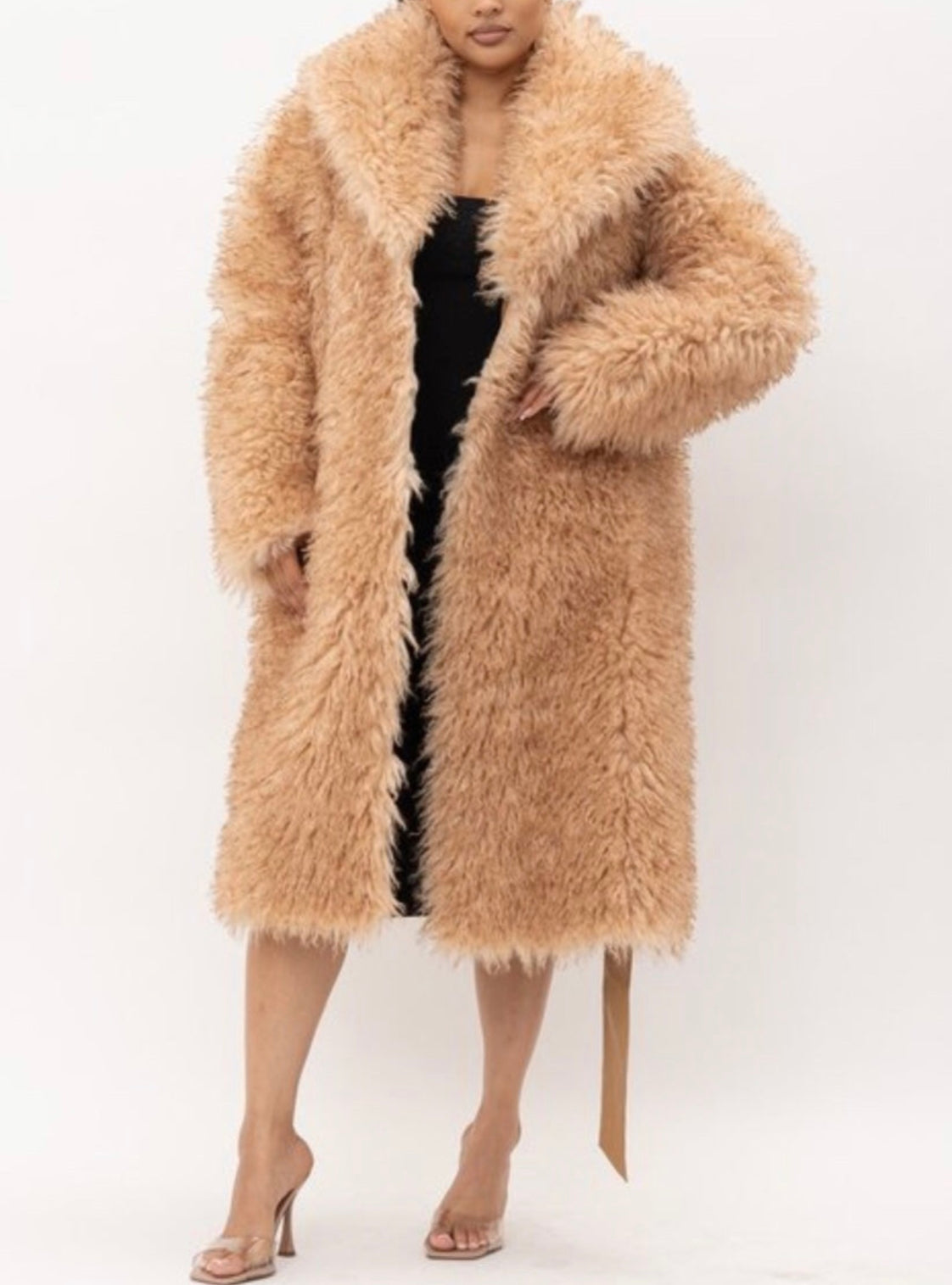 Alma Fur Reversible Taupe Coat