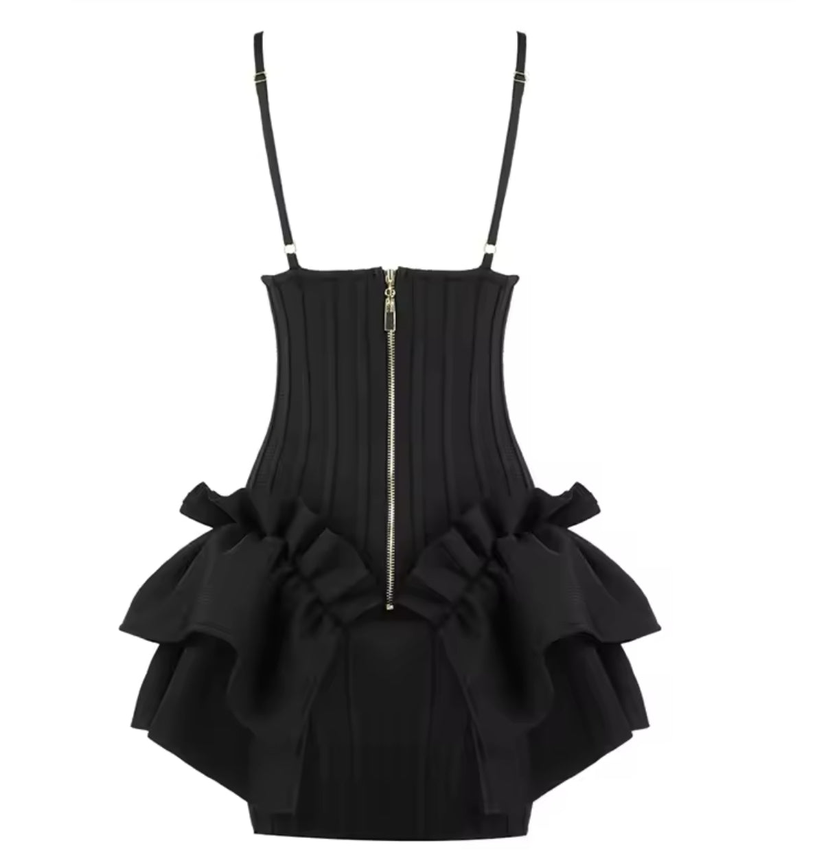 Ace Strap Ruffle Dress