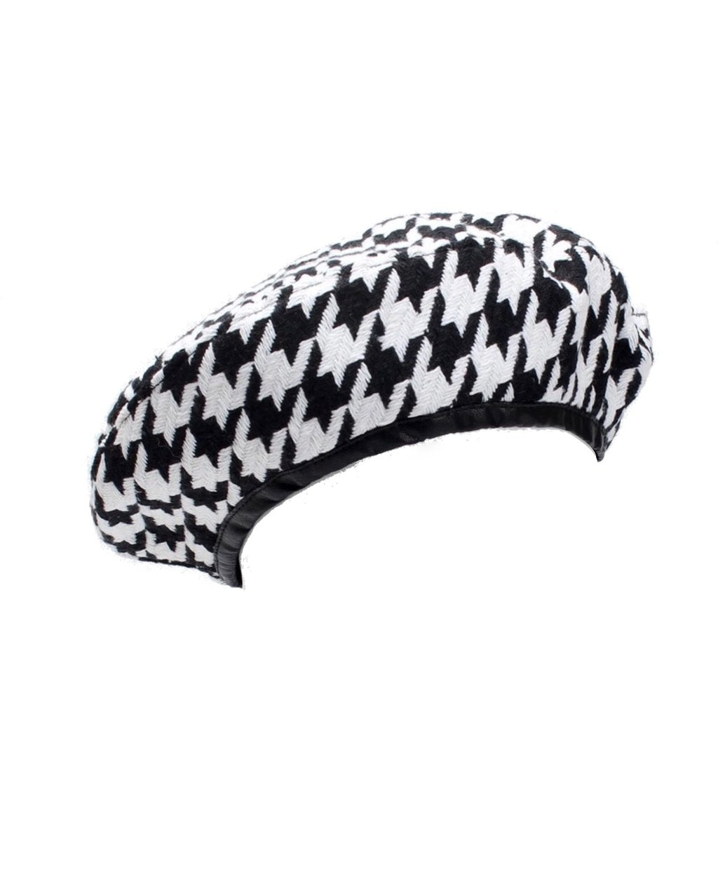 Houndstooth Beret