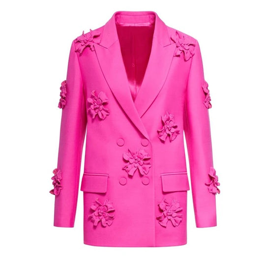 Alma Neon Pink Blazer & Pants Sets