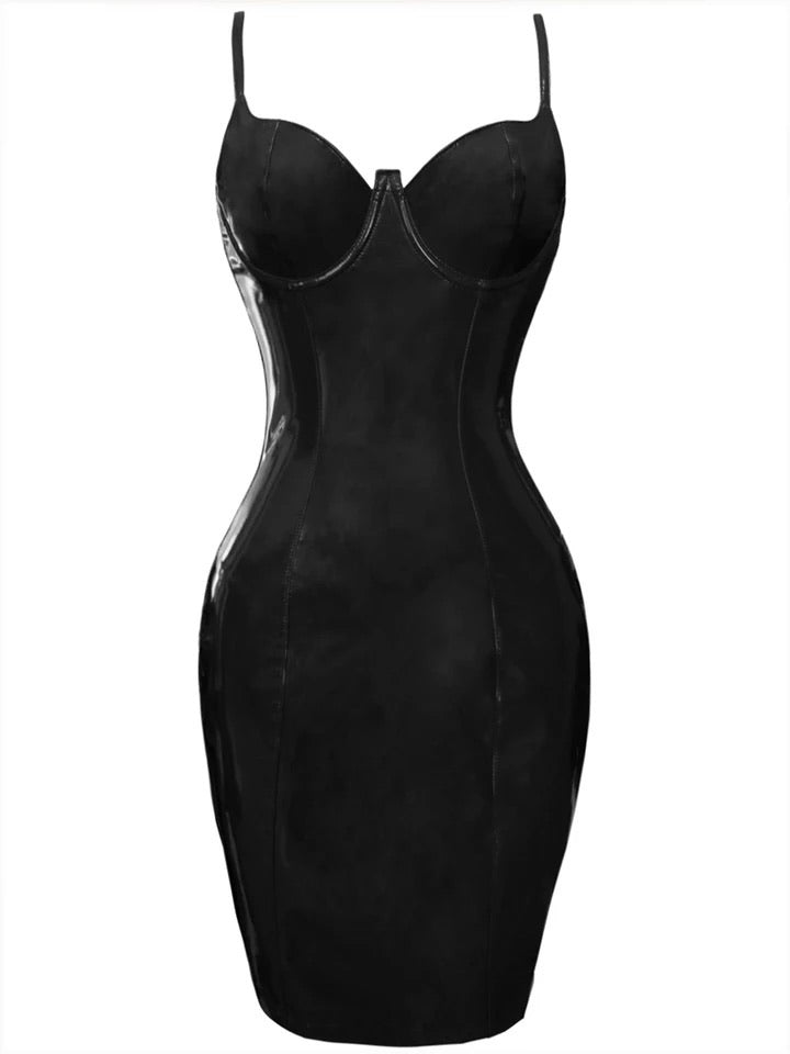 Patent Black Patent Black Dress